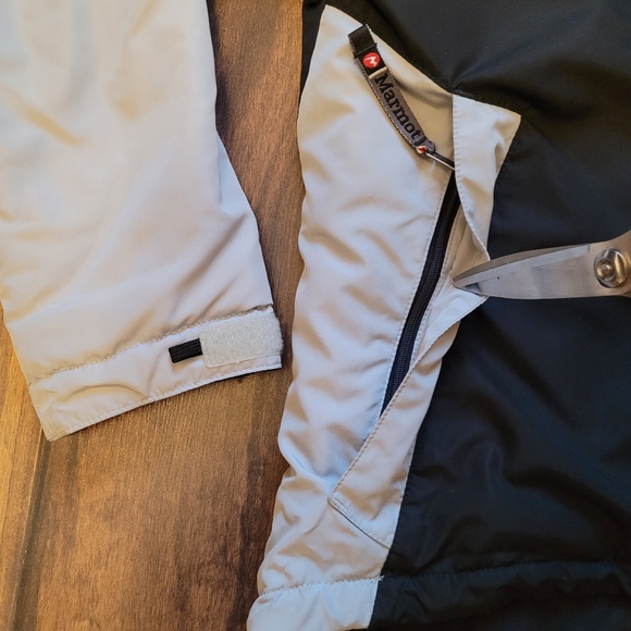 Women's Y2k Marmot Insulated Full Zip jacket Size Large black Grey - Picture 4 of 13